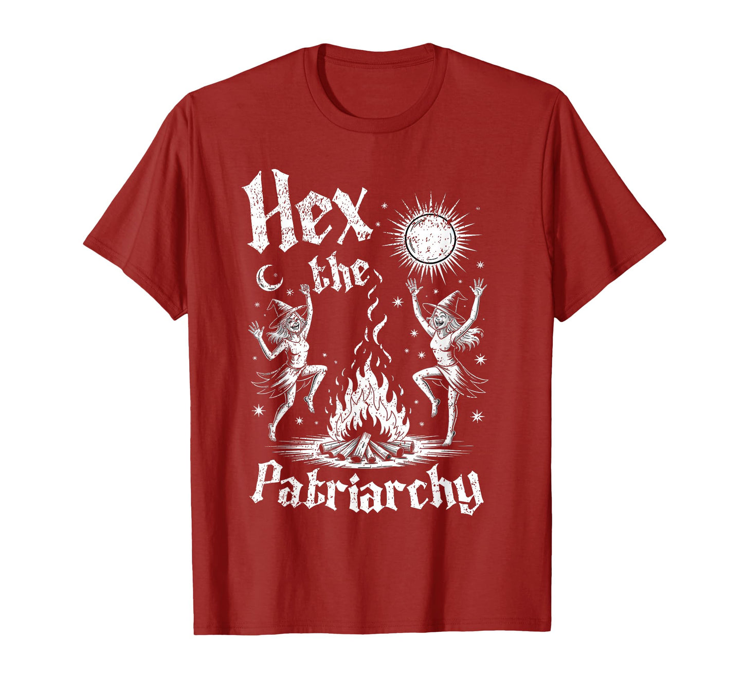 Hex The Patriarchy Halloween Occult Liberal Feminist Witch T-Shirt