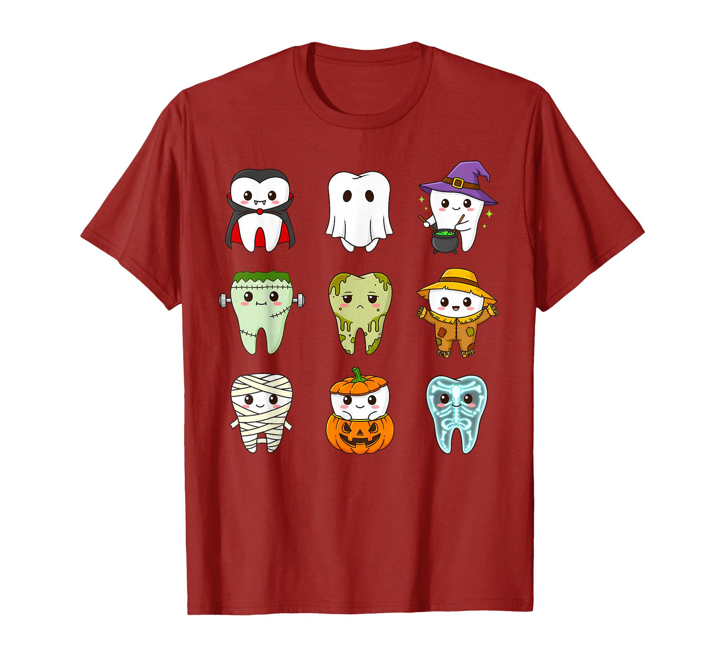 Cute Tooth Squad Halloween Dentist Costume Dental Kids Teeth T-Shirt