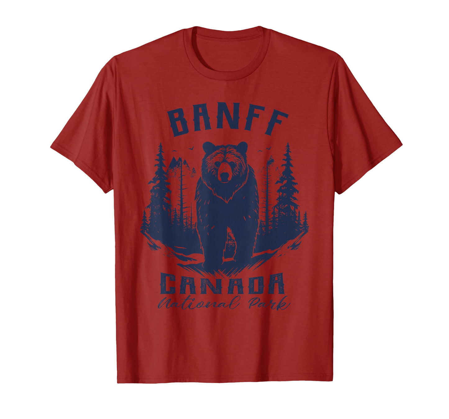 Vintage Banff National Park Canada Souvenir Hiking Camping T-Shirt