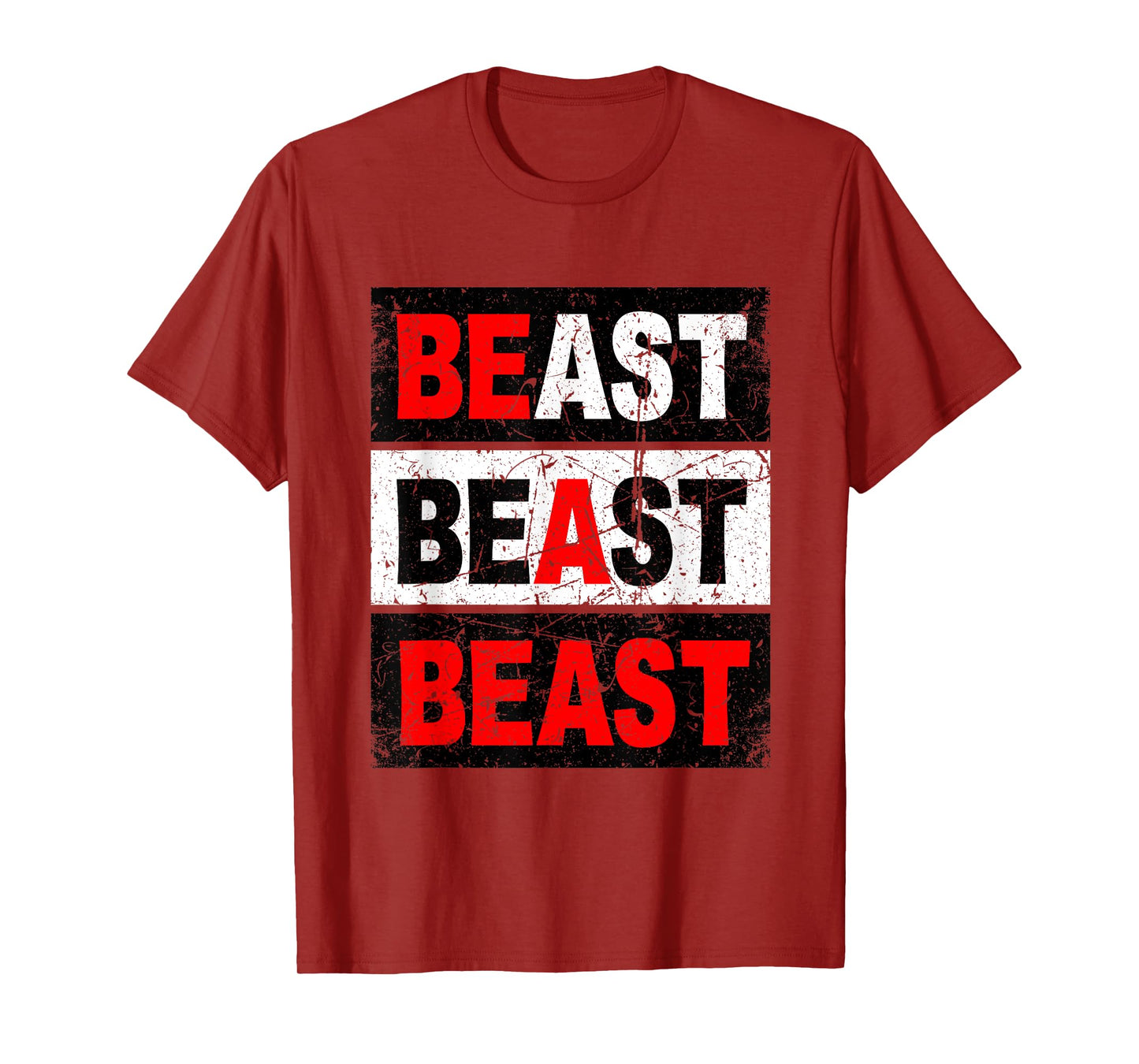Vintage Be A Beast Clothing Sports Shirts Co Retro Be A Beast Shirt Workout Gym T-Shirt