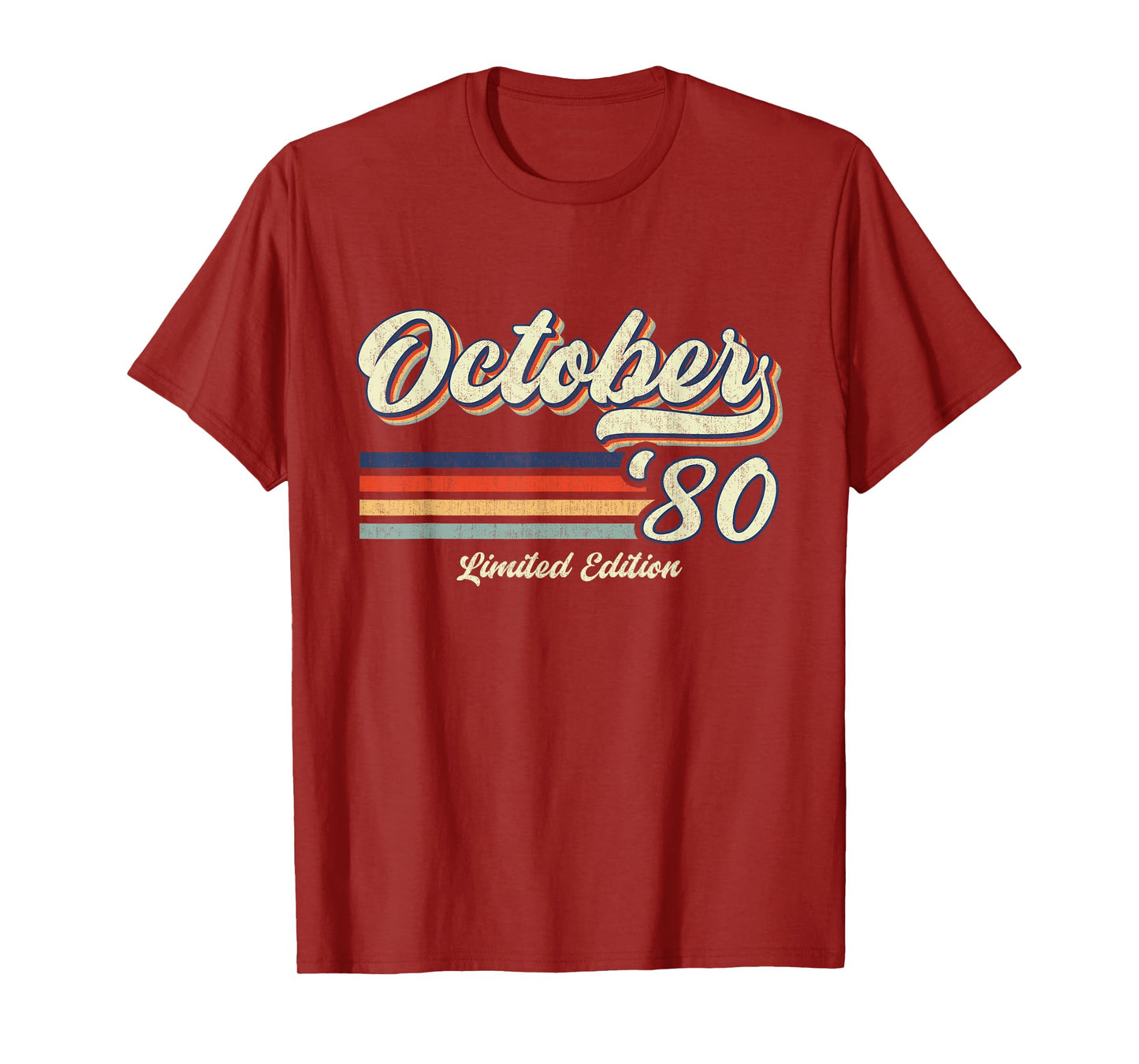 October 1980 Limited Edition 45th Birthday 45 Year Old Gifts T-Shirt