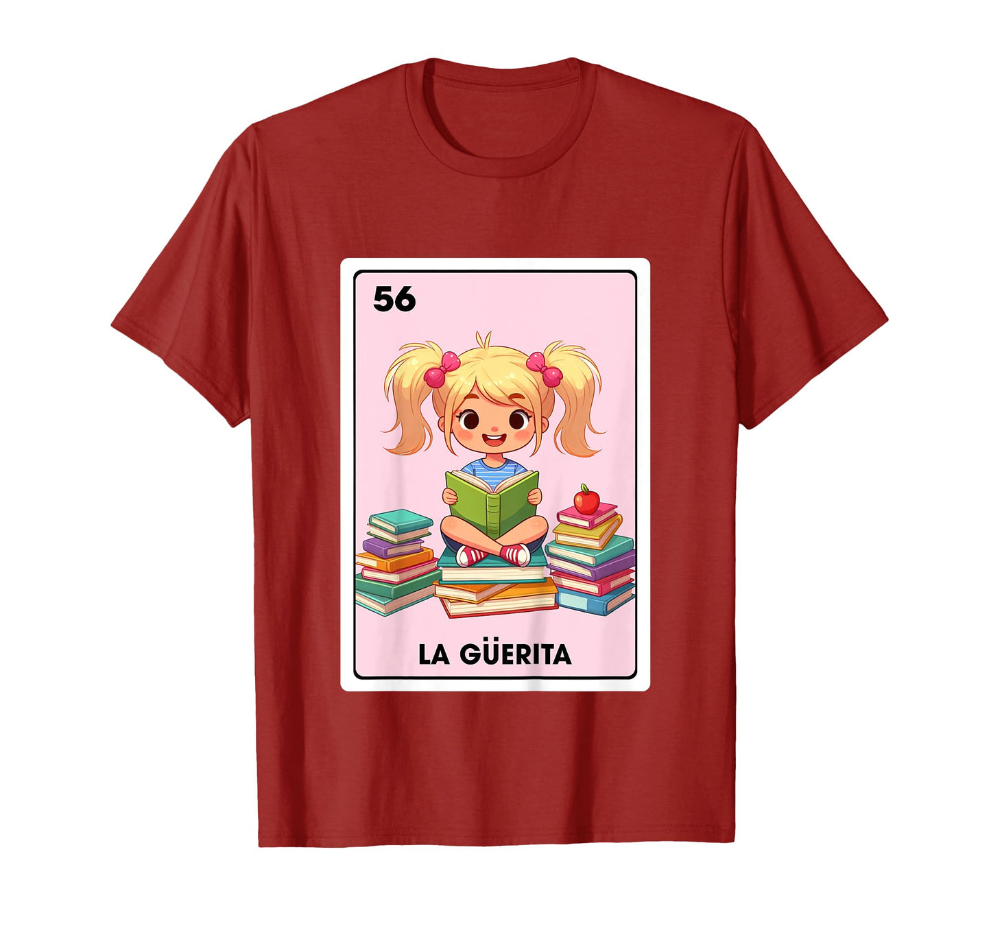 Mexican Blonde Girl Daughter La Guerita Mexican Bingo Card T-Shirt