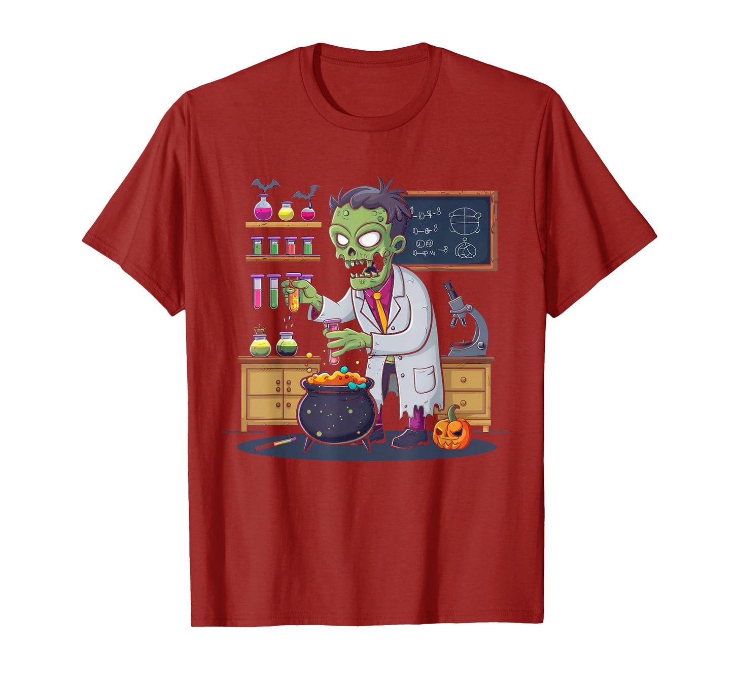 Science Teacher Halloween Shirt Zombie Chemistry Scientist T-Shirt