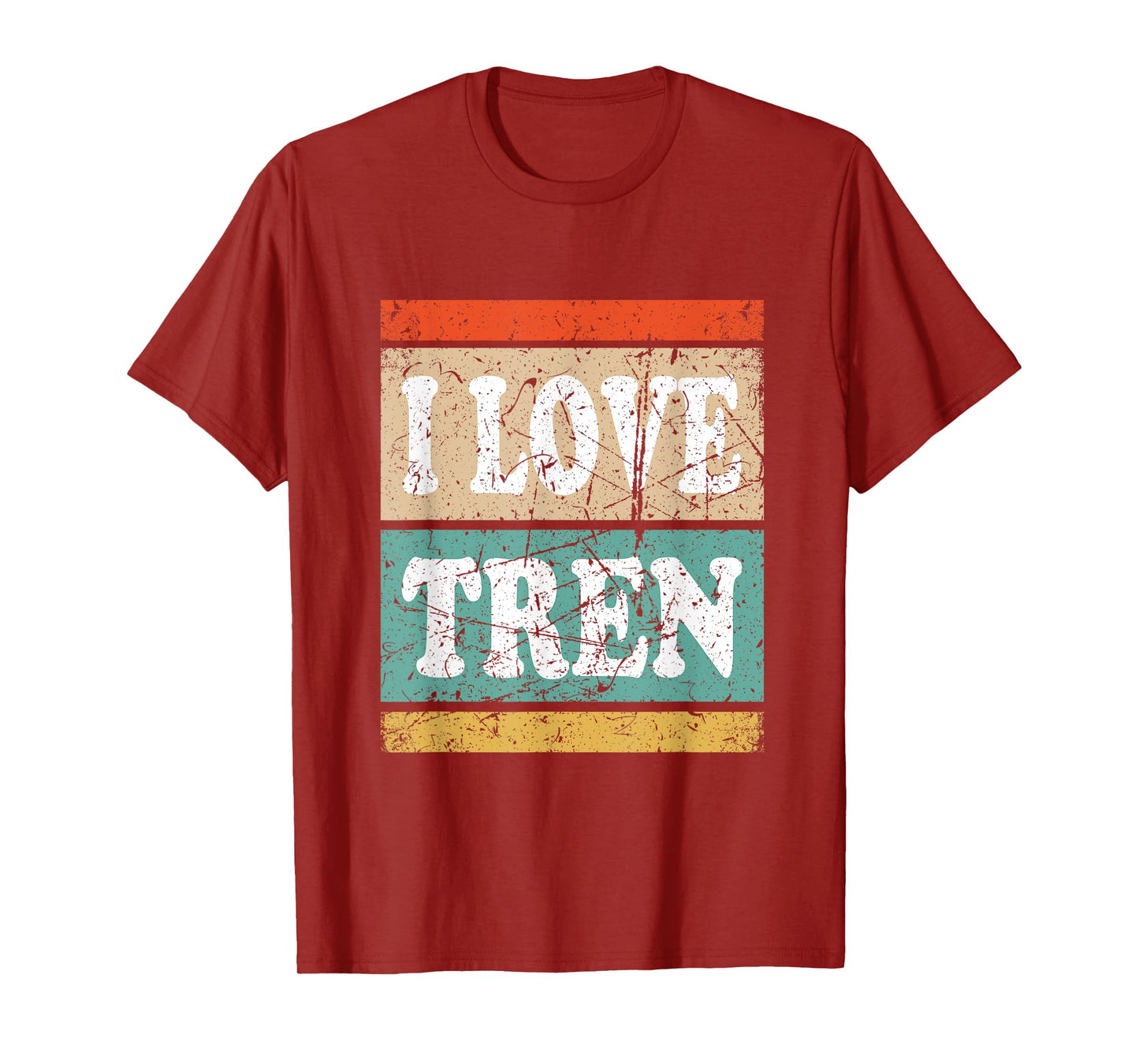 I Love Tren I Heart Tren Steroids Body Builder Funny Gym T-Shirt