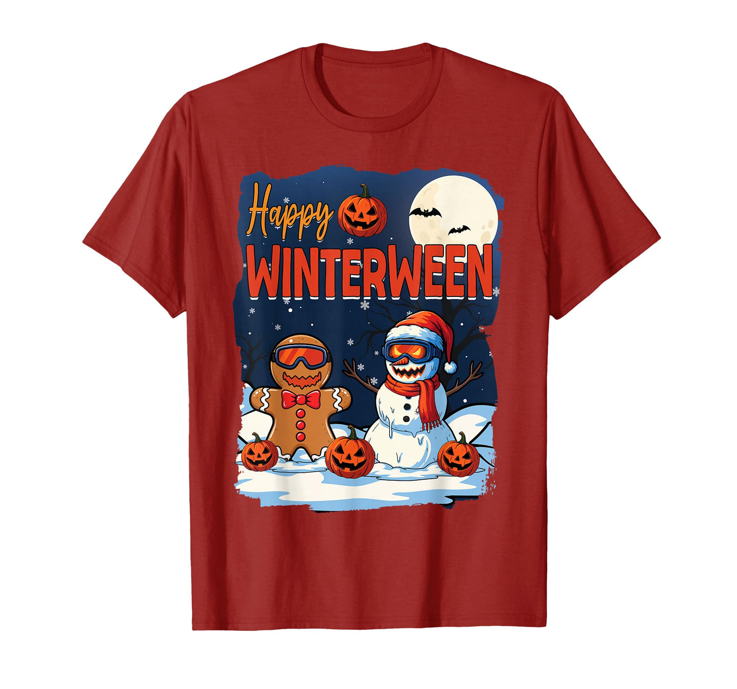 Happy Winterween Winter Halloween Christmas Winterween T-Shirt