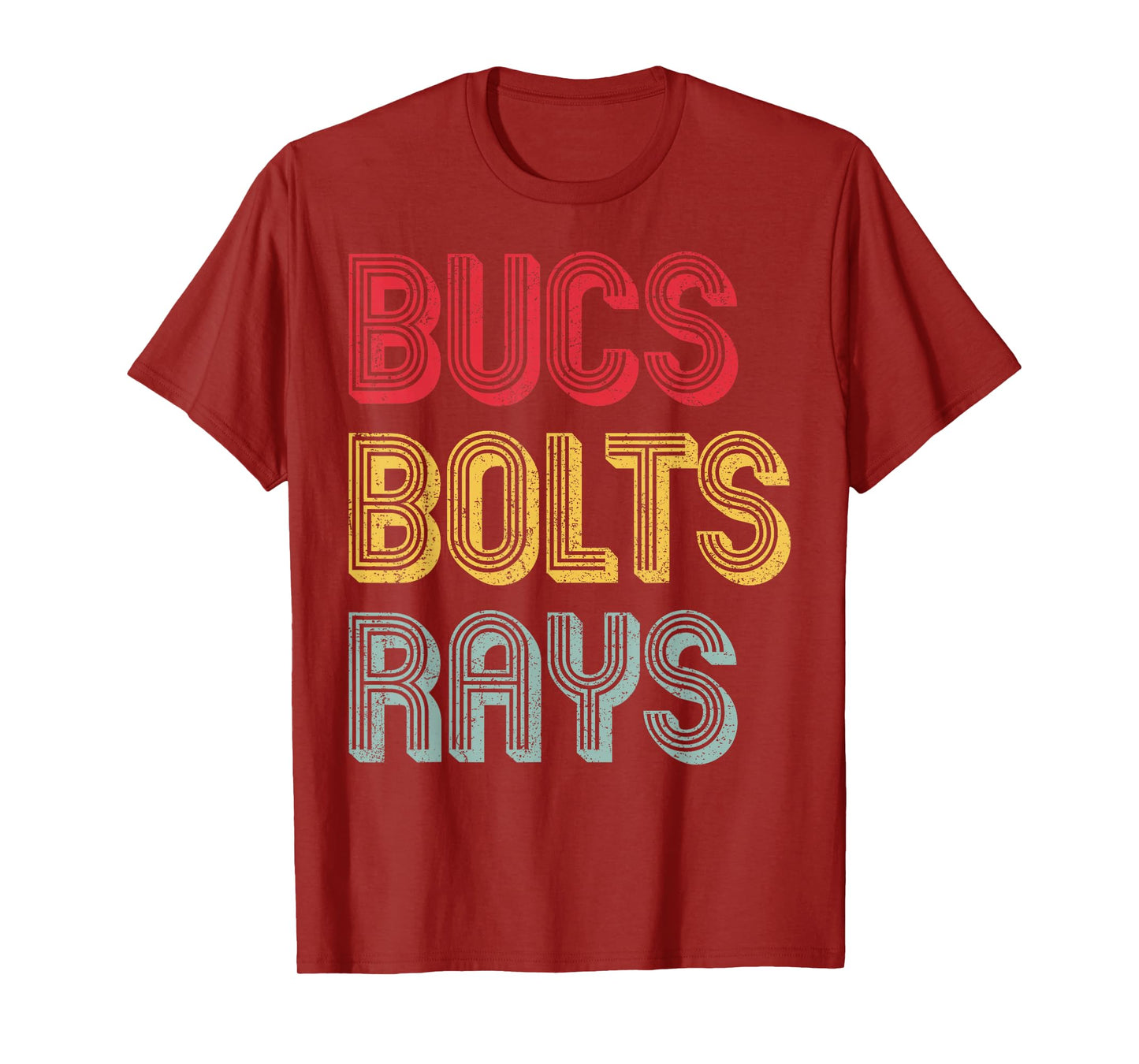 Retro Vintage Bucs Bolts Rays T-Shirt