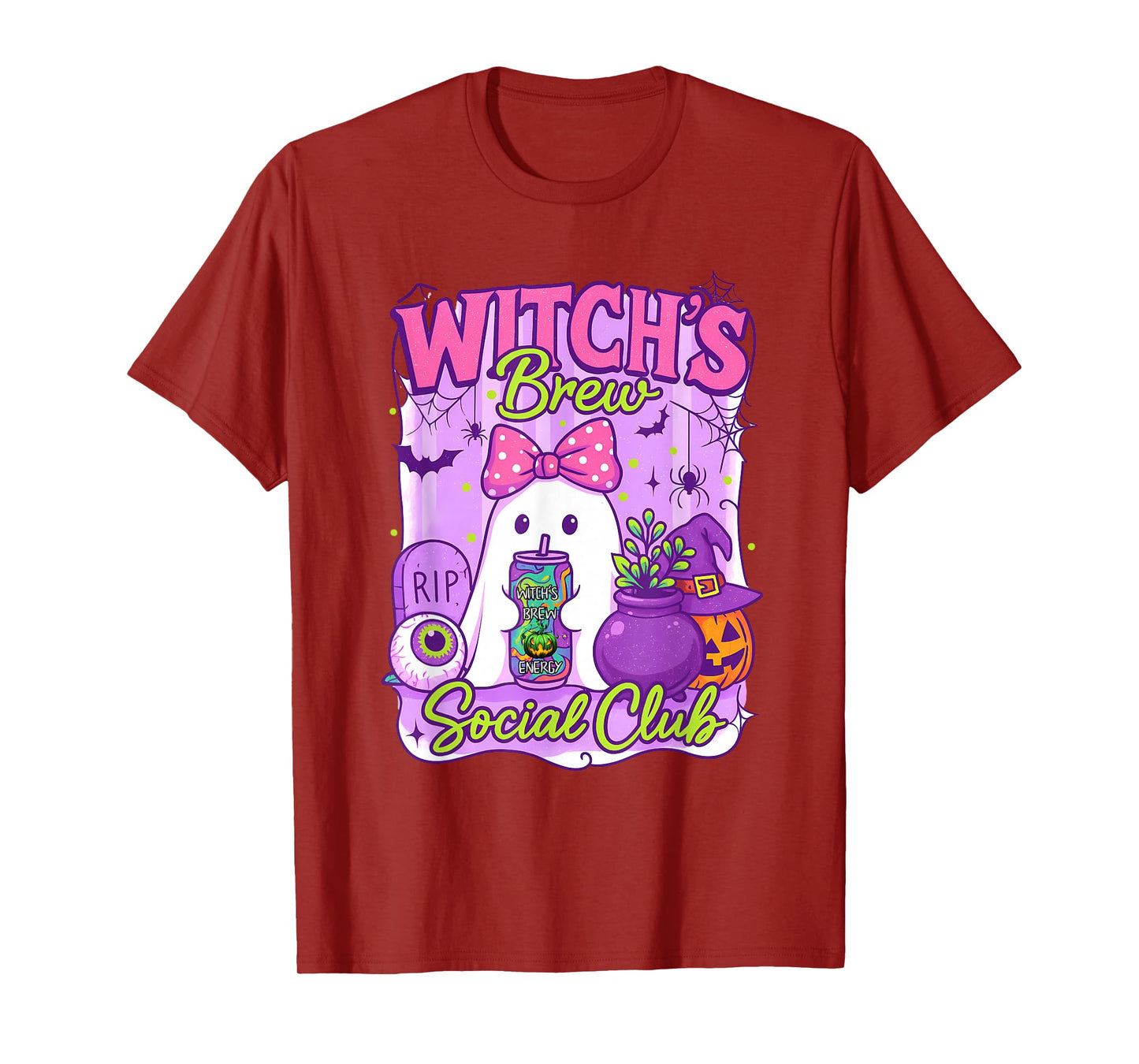 Cute Soda Can Energy Drink, Witch's Brew Social Club T-Shirt