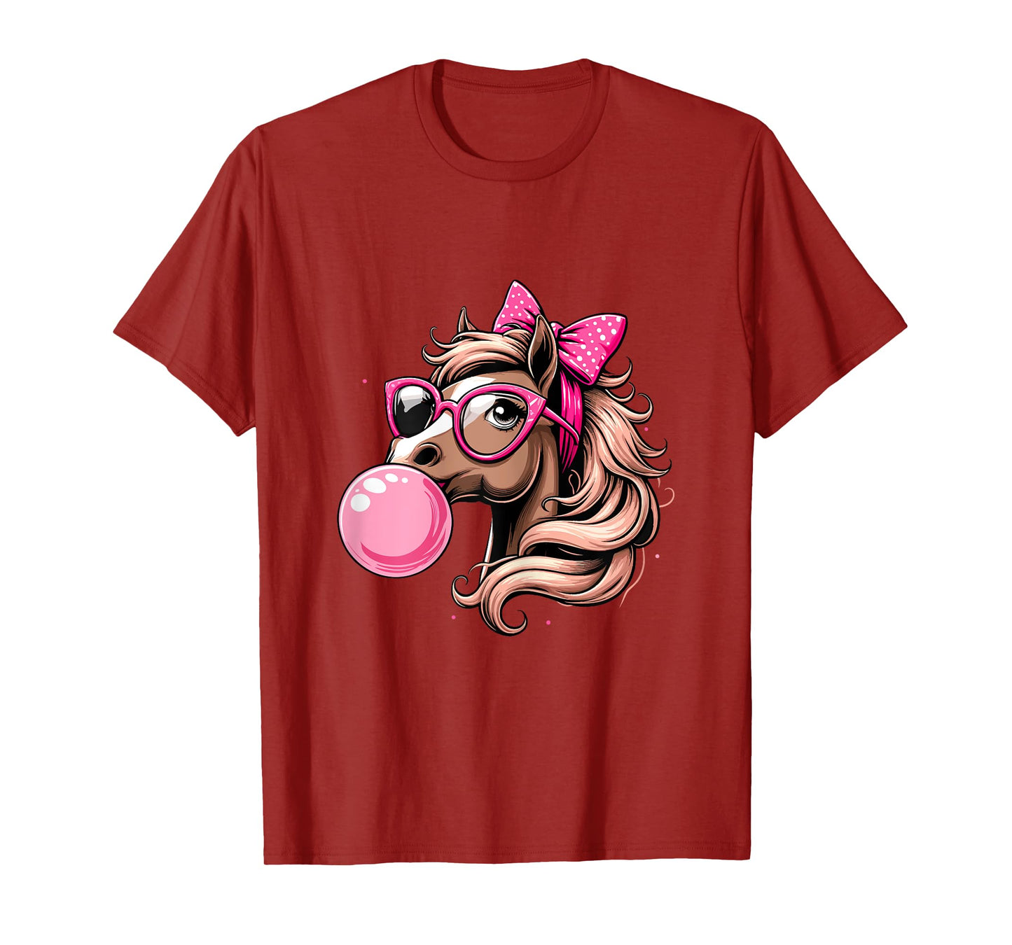 Horse Bubblegum Horse Girl Horseback T-Shirt