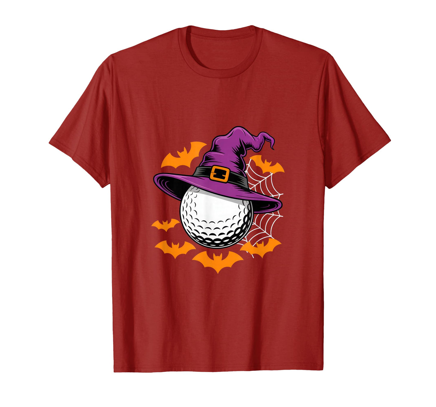 Golf Witch Halloween Bats for Spooky Golfers T-Shirt