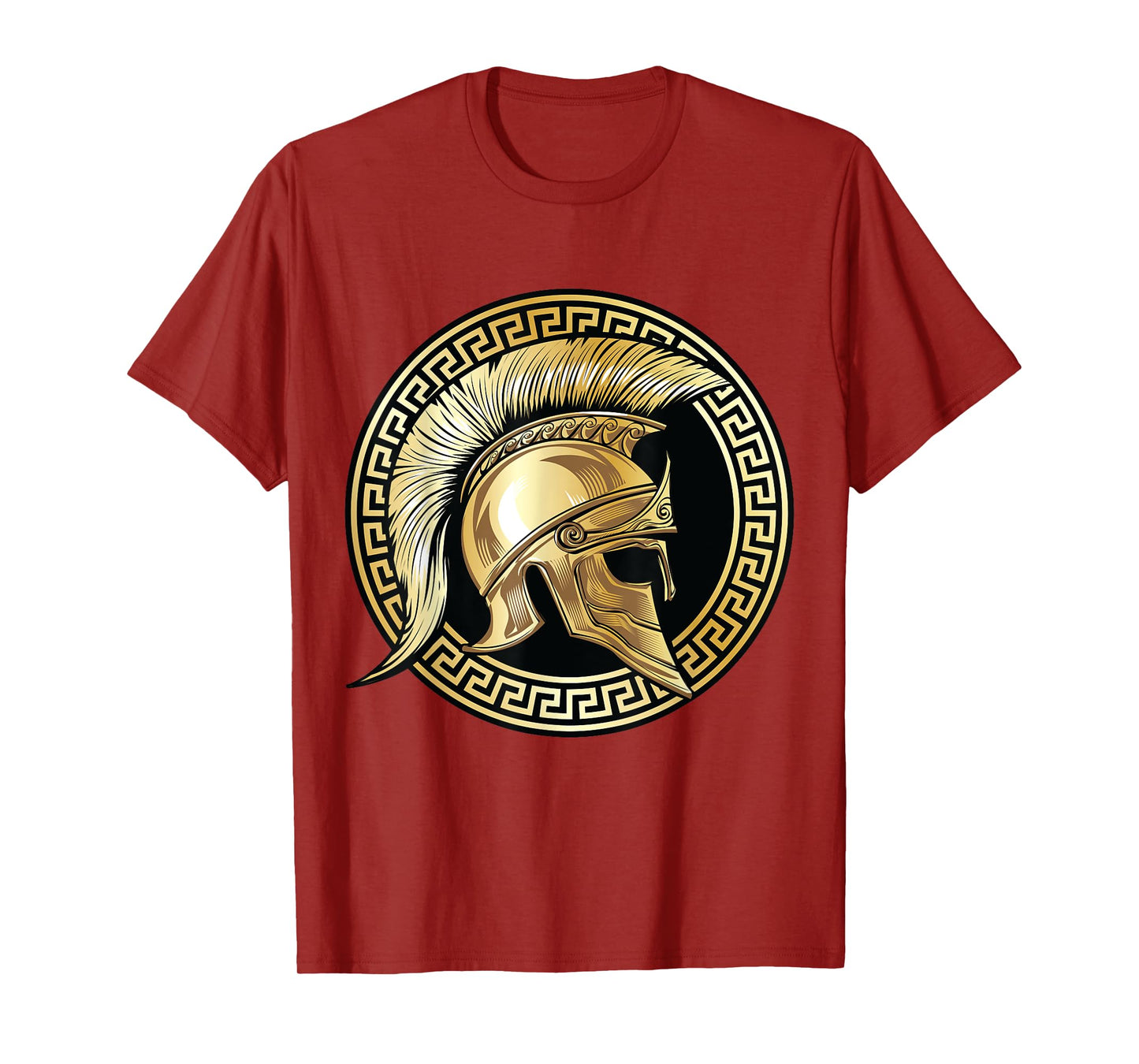 Spartan Helmet Gold Gladiator Sparta Greek Workout T-Shirt