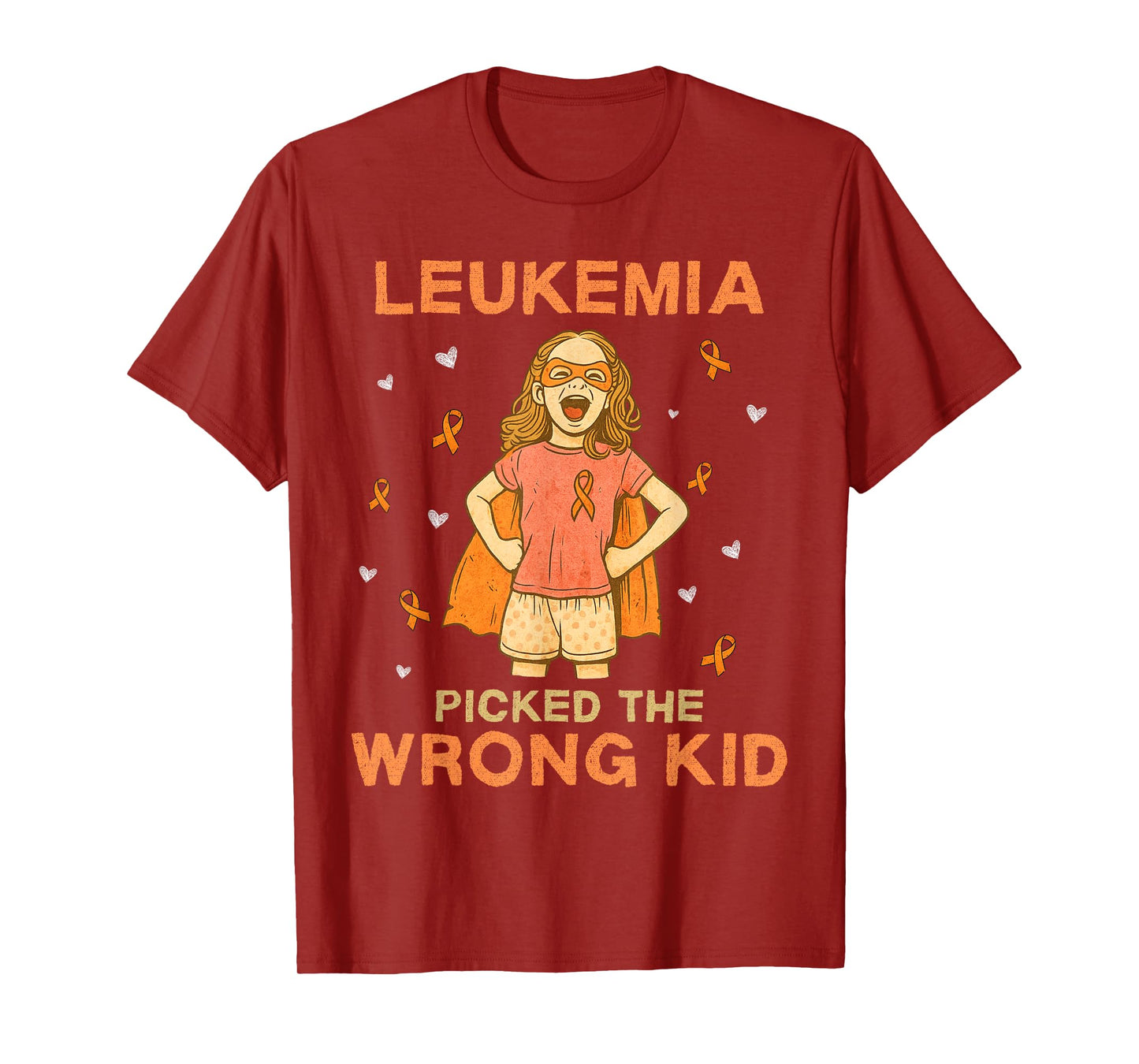 Leukemia Picked The Wrong Kid Survivor Leukemia Awareness T-Shirt