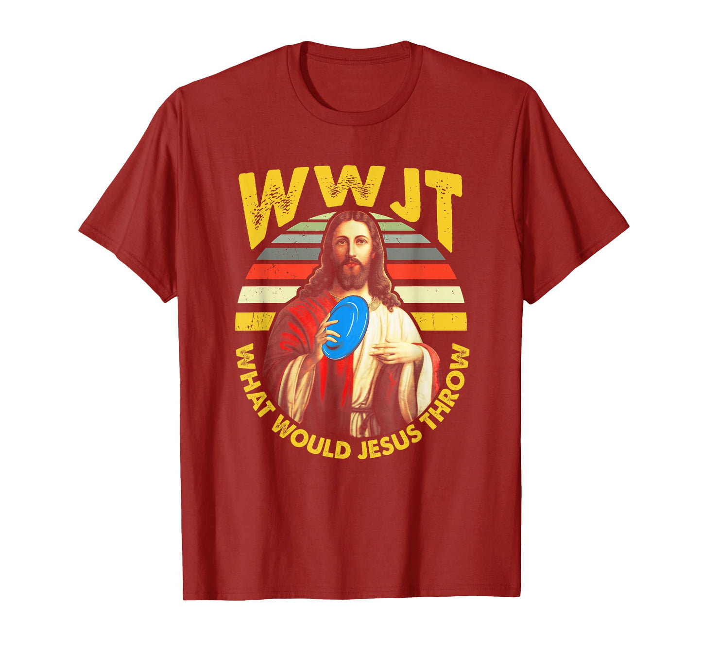 Disc Golf What Would Jesus Throw Frisbee Golf WWJT Christian T-Shirt