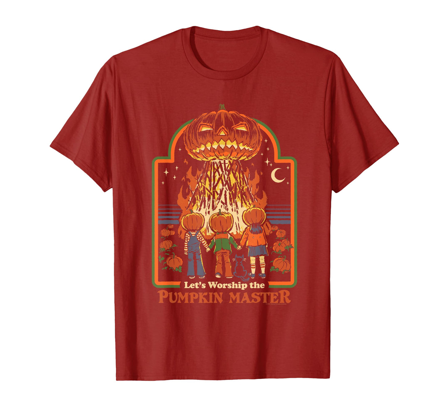 Steven Rhodes Let's Worship The Pumpkin Master Dark Humor T-Shirt