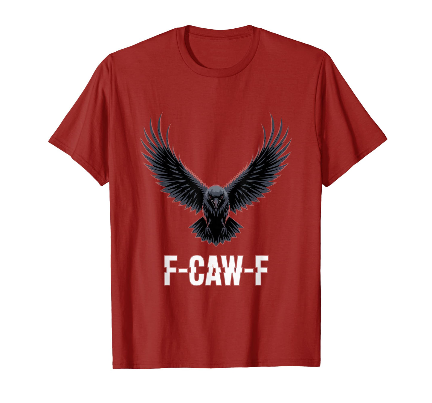 F-Caw-F Crow Funny Gothic Moon Black Bird Halloween T-Shirt