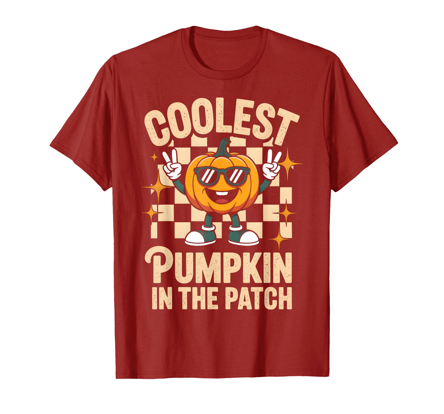 Coolest Pumpkin in The Patch Funny Halloween Boys Toddlers T-Shirt