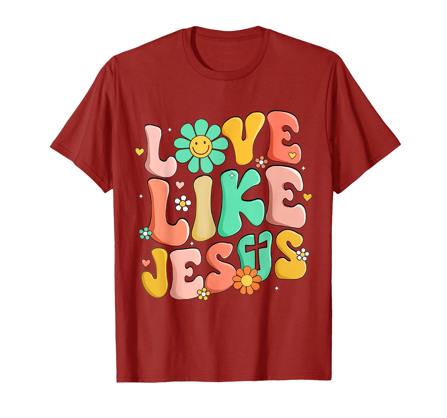 Retro Love Like Jesus Christian Religious God Lovers Gift T-Shirt