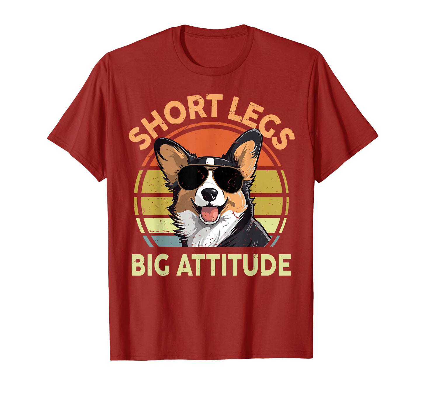 Short Legs Big Attitude Funny Corgi Gift for Lover T-Shirt