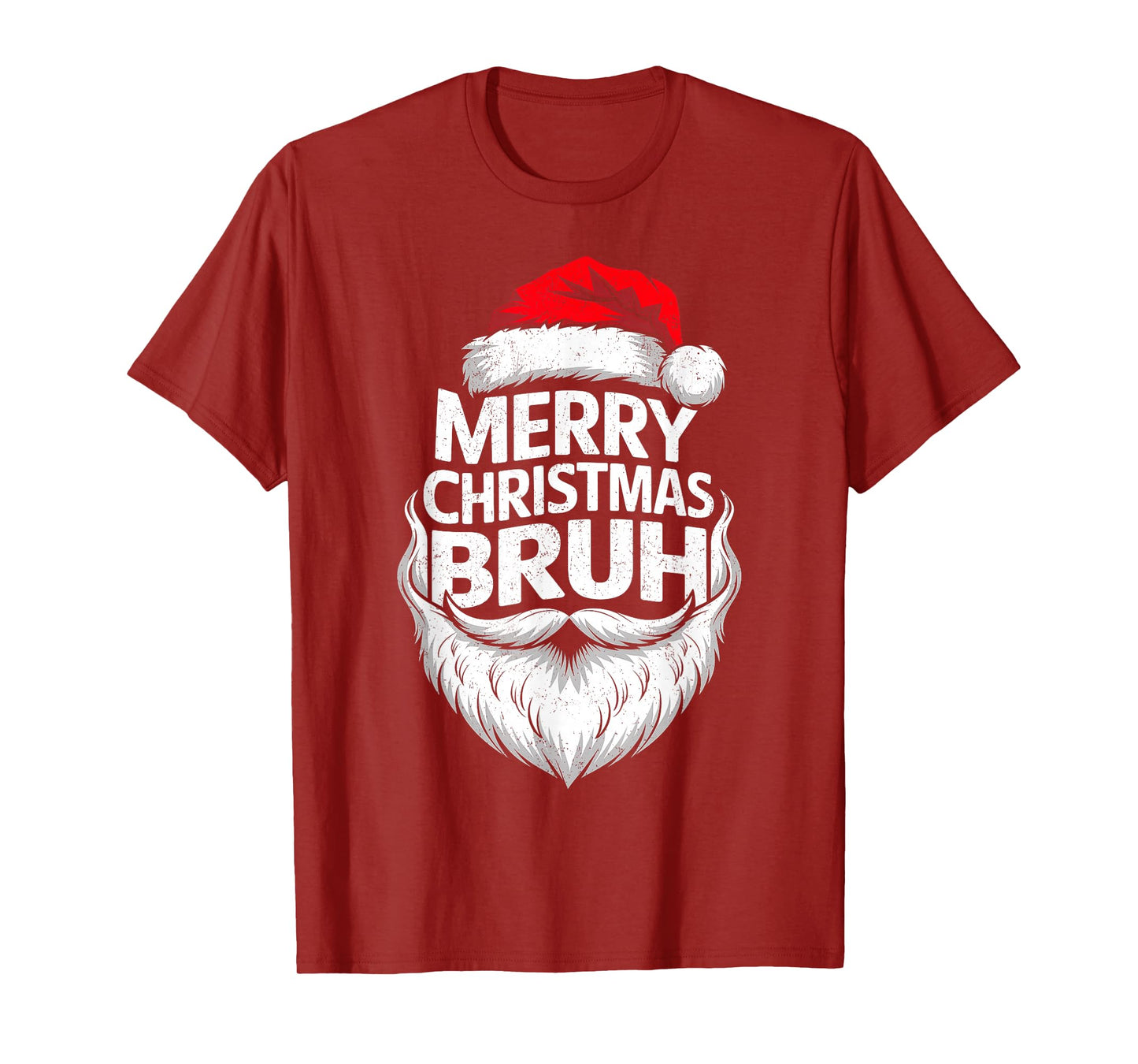 Merry Christmas Bruh Funny Santa Claus Family Xmas Pajamas T-Shirt