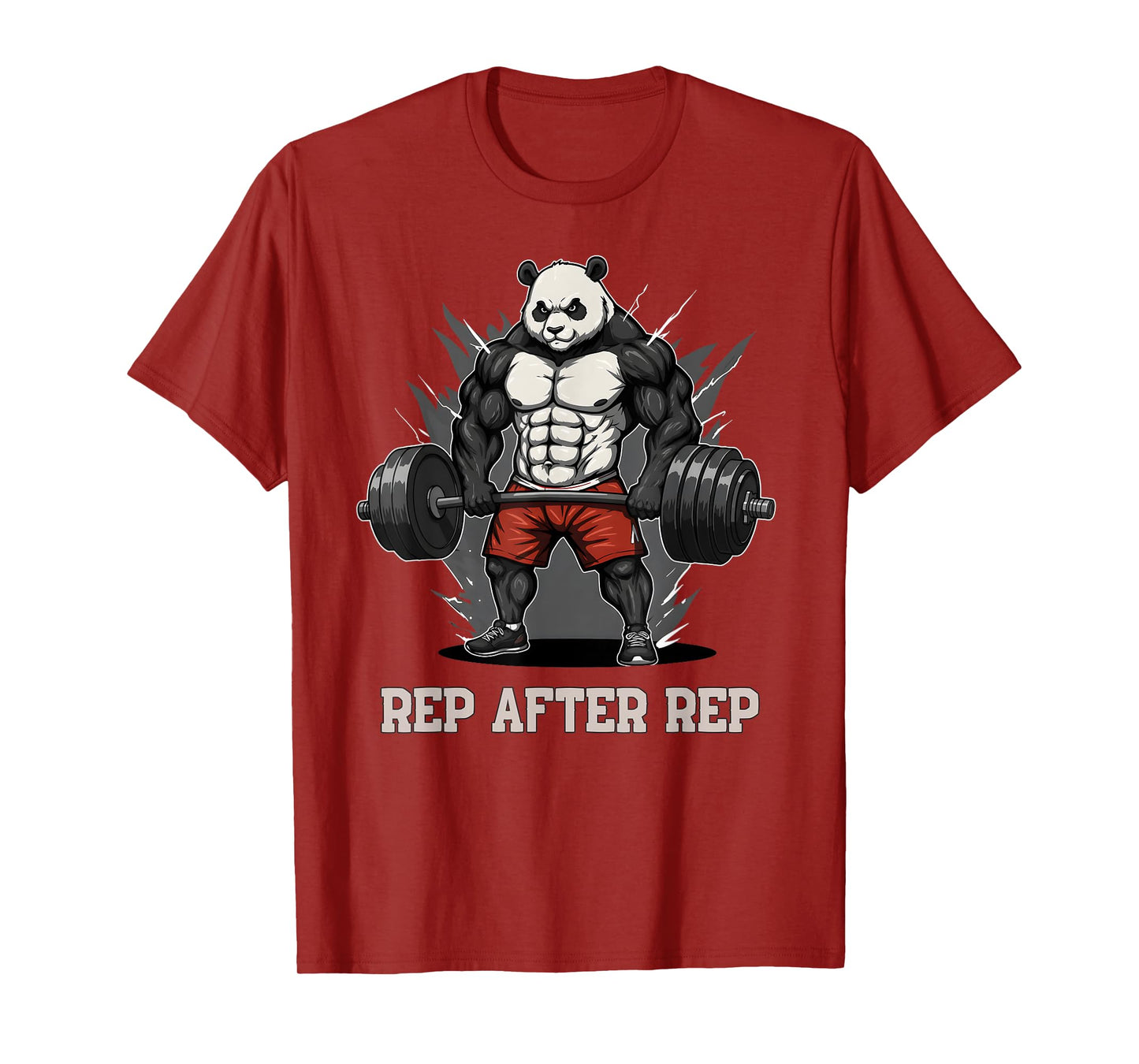 Anime Panda Pump Covers Gym Men Women Workout T-Shirt