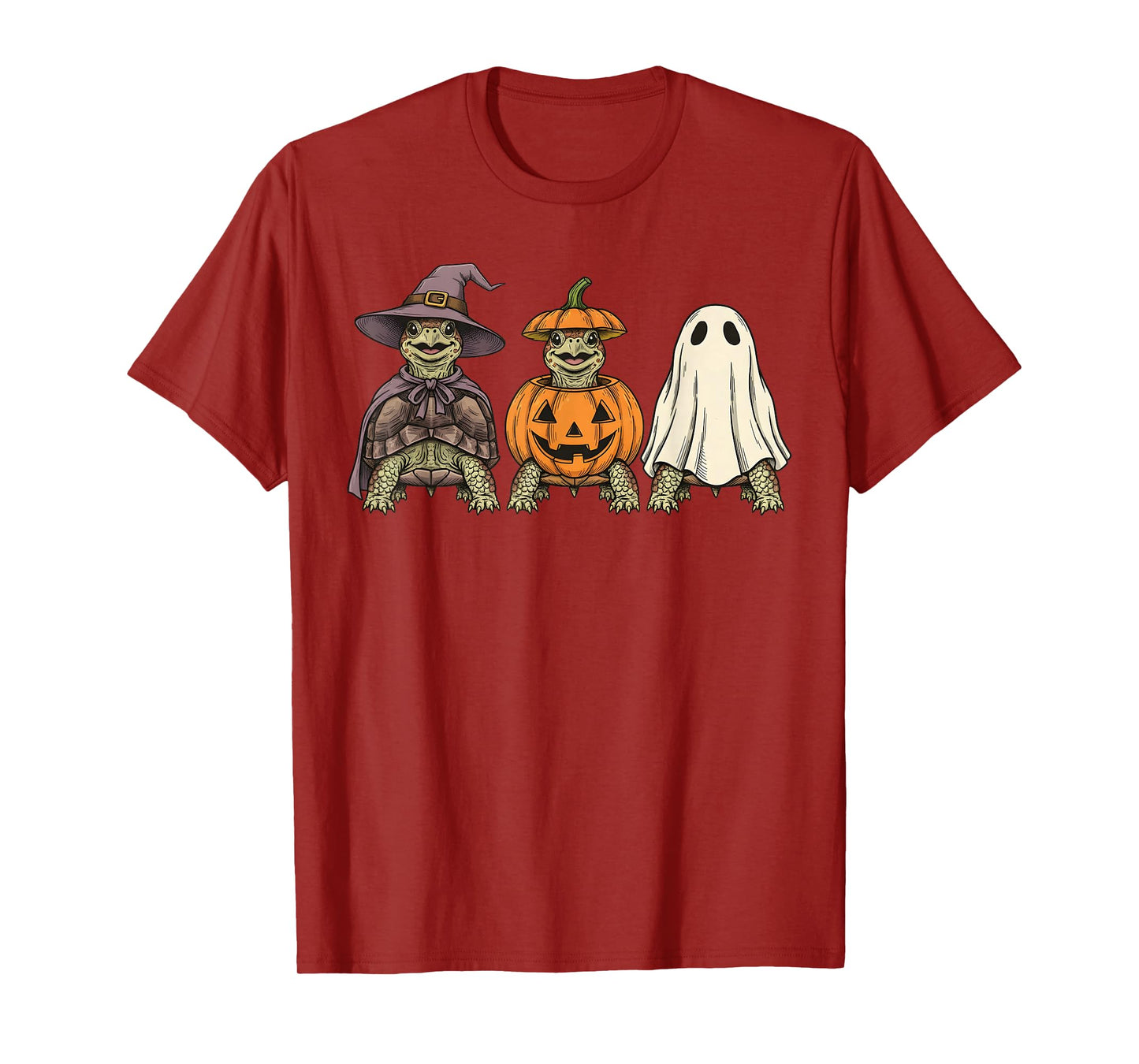 Spooky Ghost Eastern Box Turtle Lover Pumpkin Halloween T-Shirt