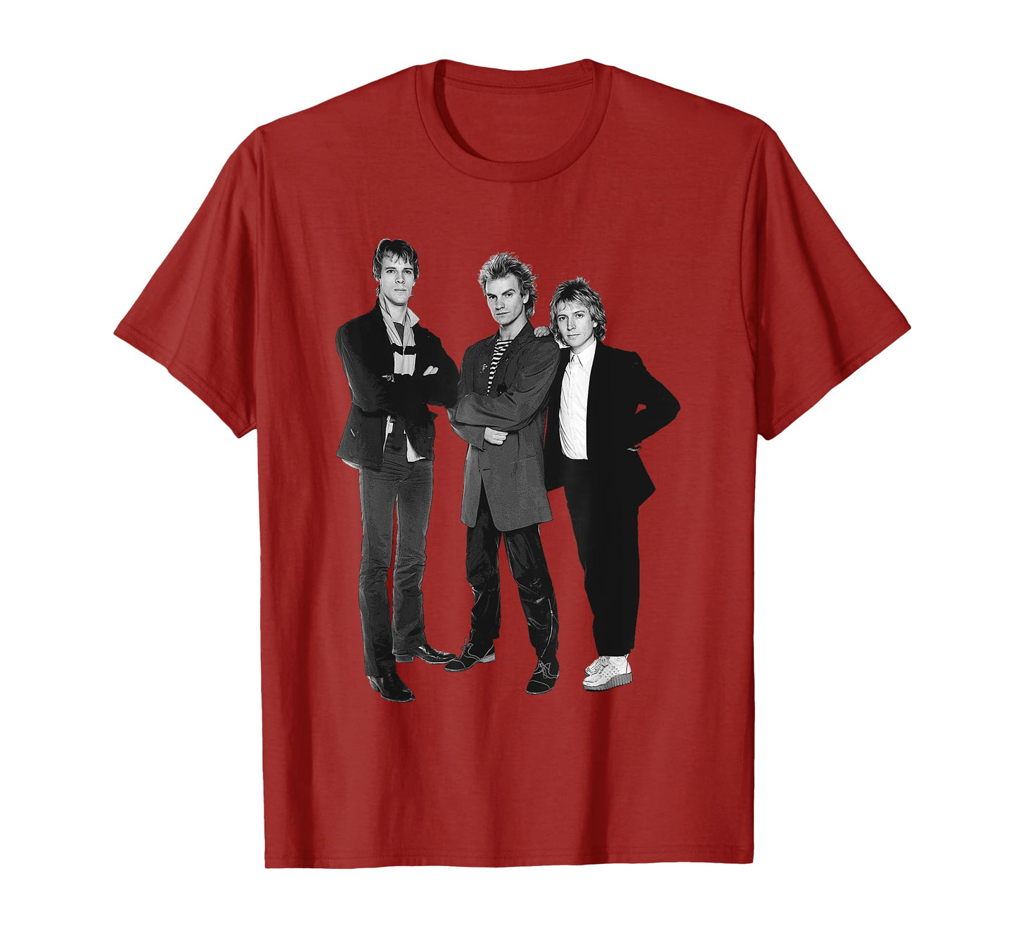 Sting Andy Summers & Stewart Copeland The Police Band Photo T-Shirt