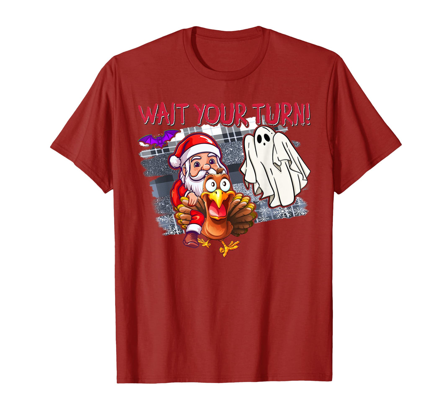 Funny Halloween Thanksgiving Christmas HallowThanksMas T-Shirt