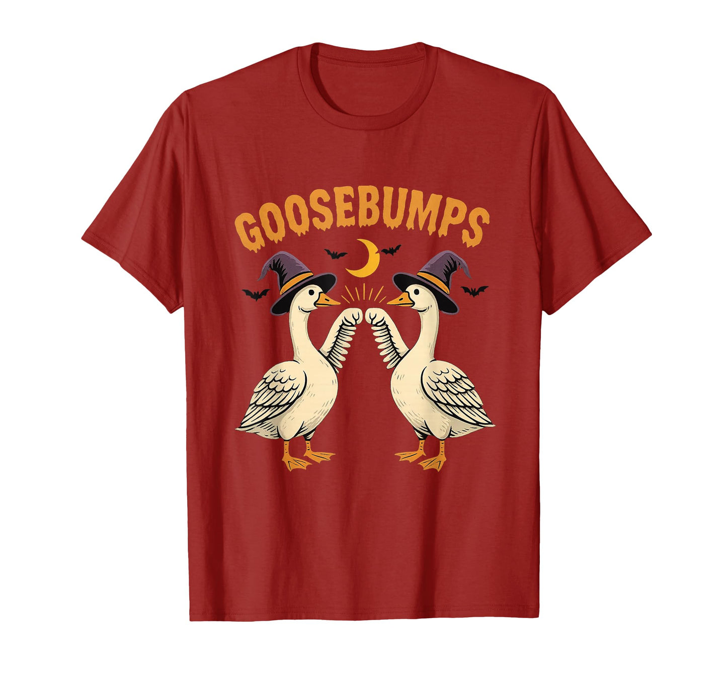 Goosebumps Witch Hat Funny Goose Halloween T-Shirt
