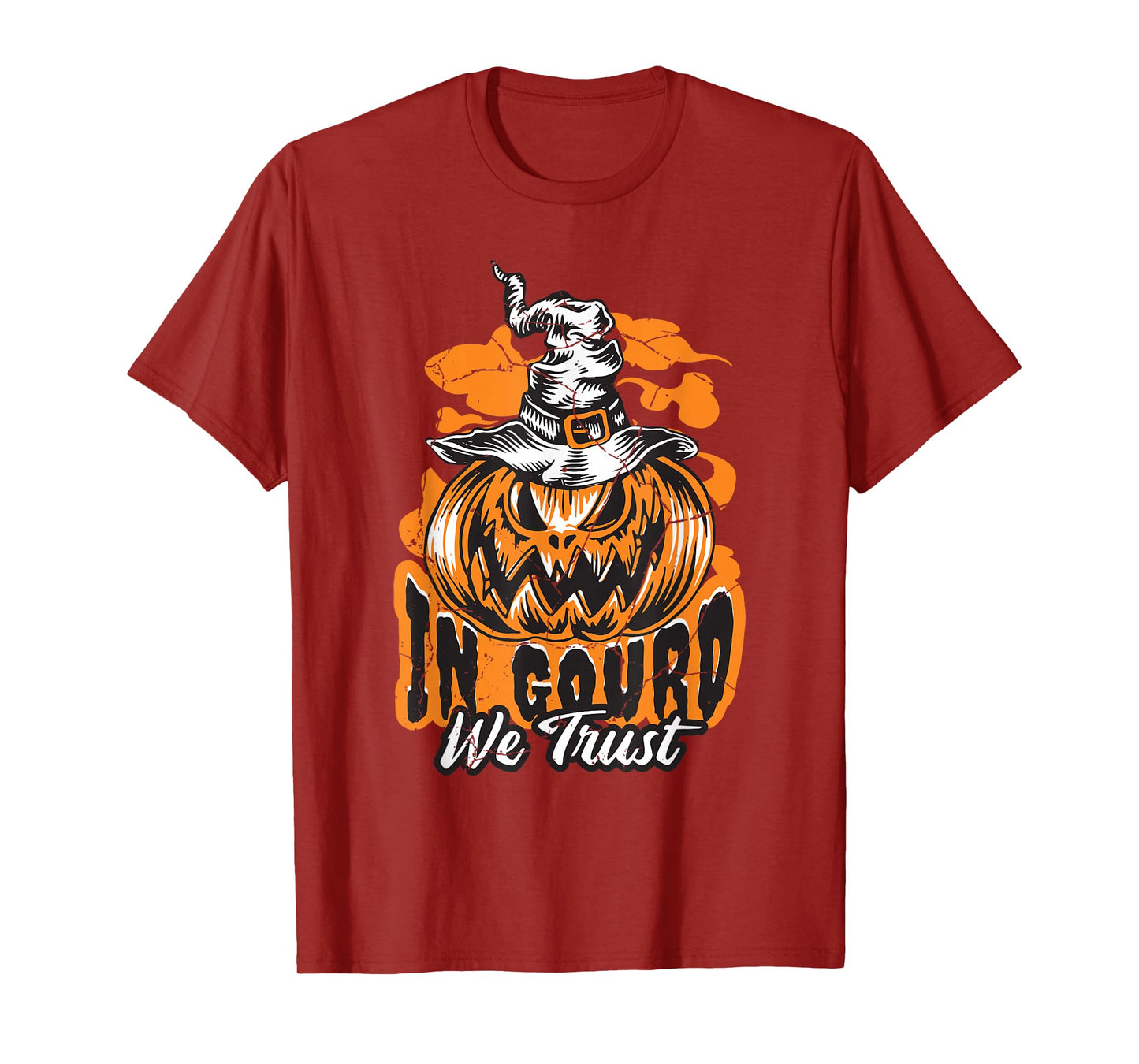 Halloween Pumpkin Jack O Lantern in Gourd We Trust T-Shirt