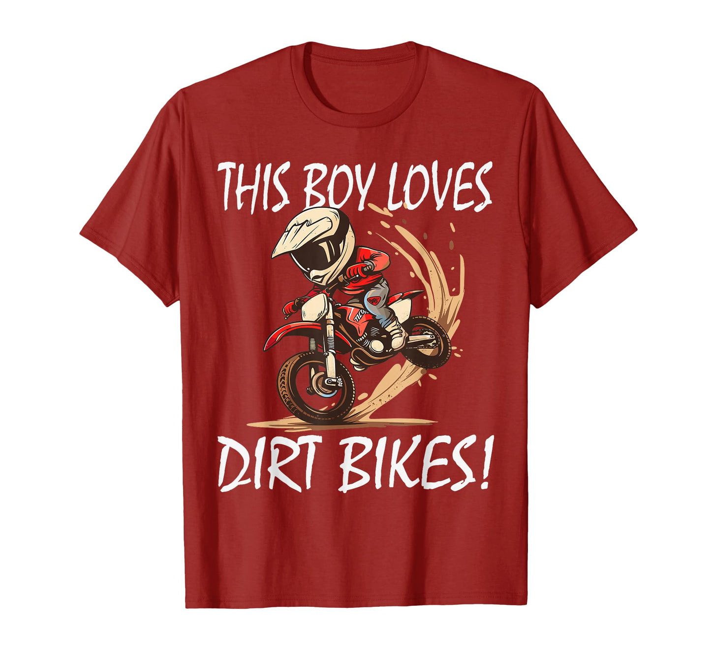 This boy loves dirt bikes, Kids Dirt Bike T-Shirt