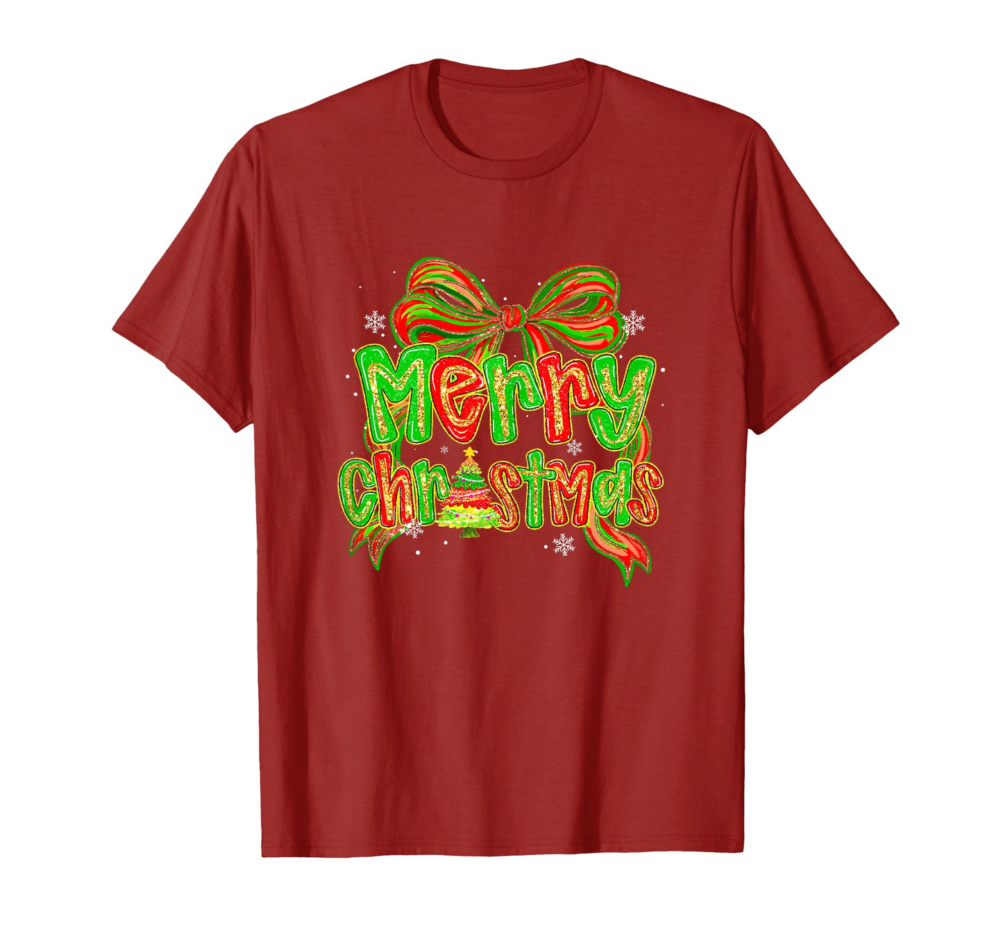 Cute Christmas Pajamas Family Matching Xmas Women Girl Kids T-Shirt