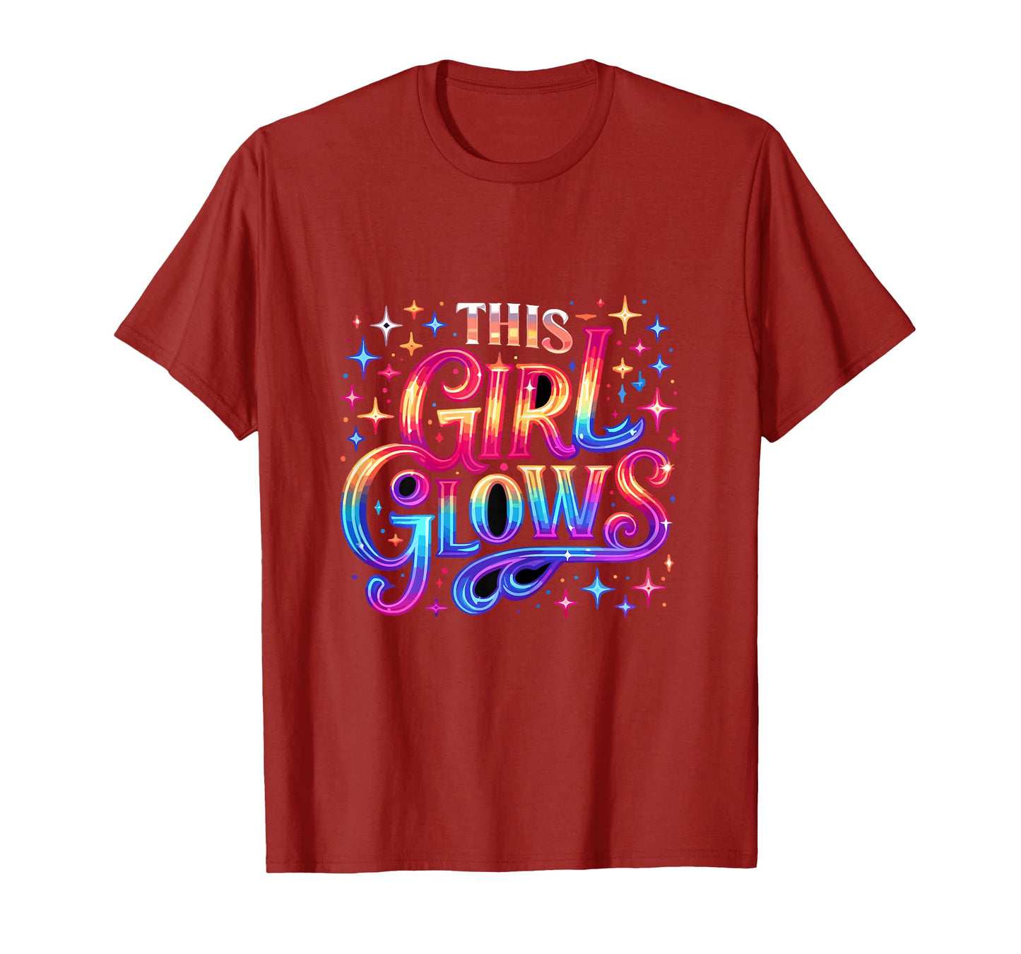 This Girl Glows 80s 90s Party T-Shirt