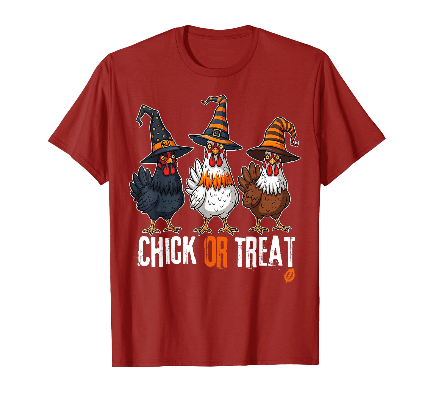 Chick Or Treat Halloween Witch Spooky Chicken Farmer T-Shirt