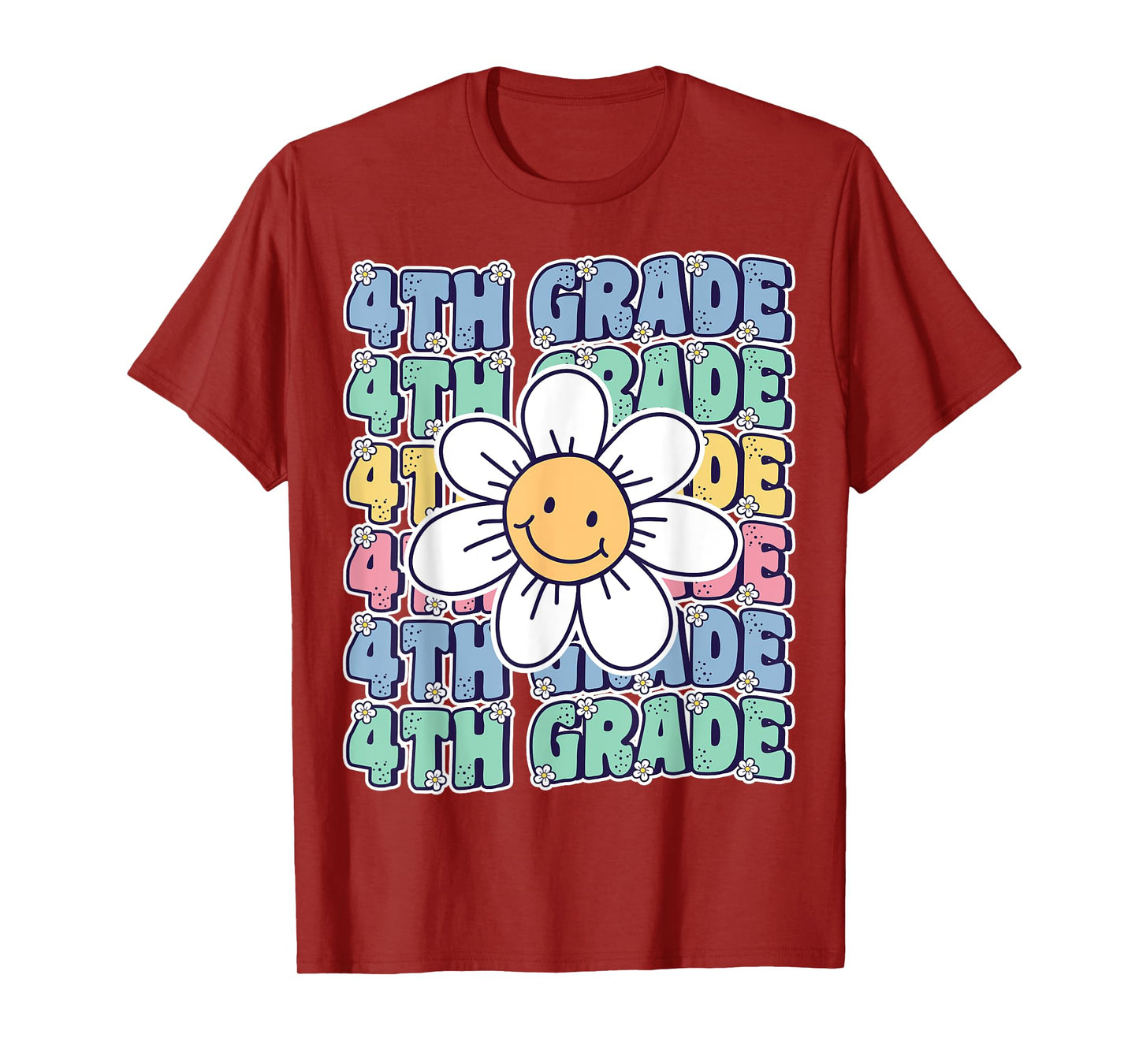 Groovy 4th Grade Back To School First Day of Fourth Grade T-Shirt
