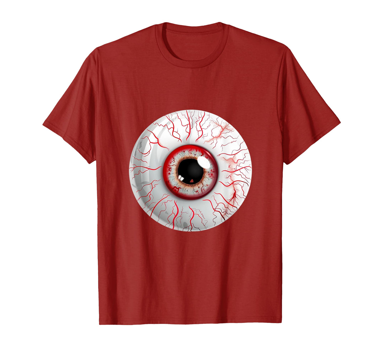 Halloween Eyeball Creepy Funny Lazy Halloween Costume T-Shirt