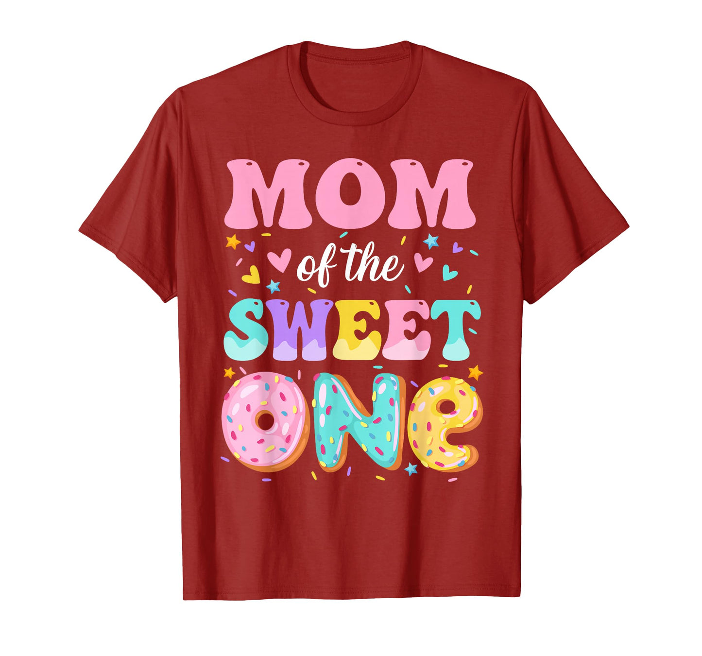 Mom Of The Sweet One 1st Birthday Donut Bday Party T-Shirt
