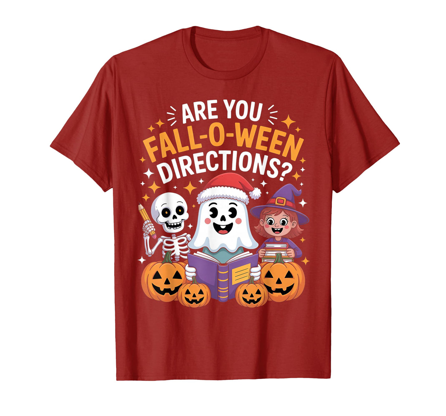are You Fall O Ween Directions Funny Teacher Halloween Meme T-Shirt