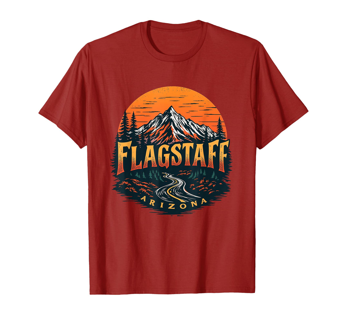 Flagstaff Mountains Vintage Flagstaff Arizona Cityscape T-Shirt