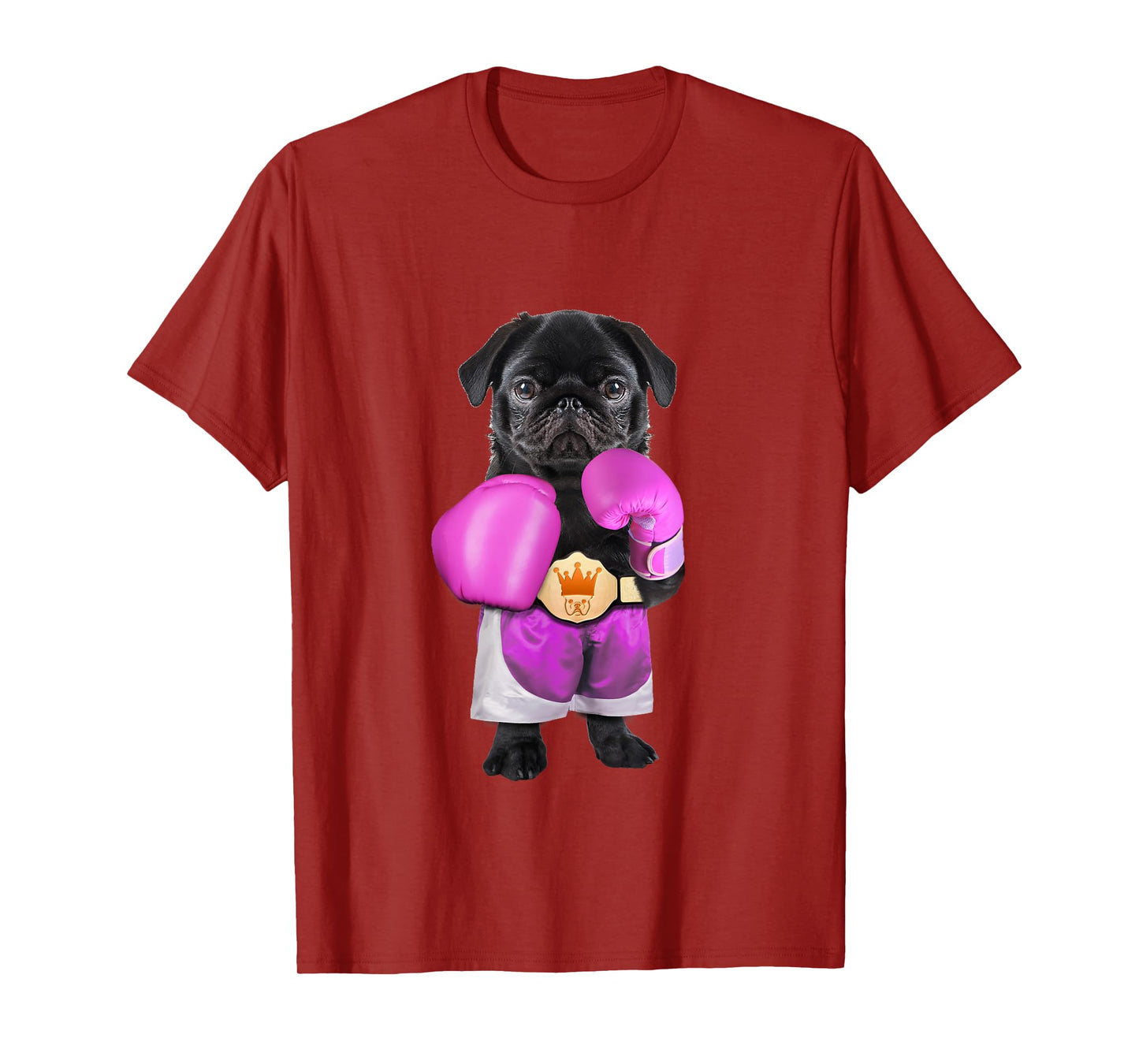 Pug dog Boxing Funny Fitness Gym Workout T-Shirt