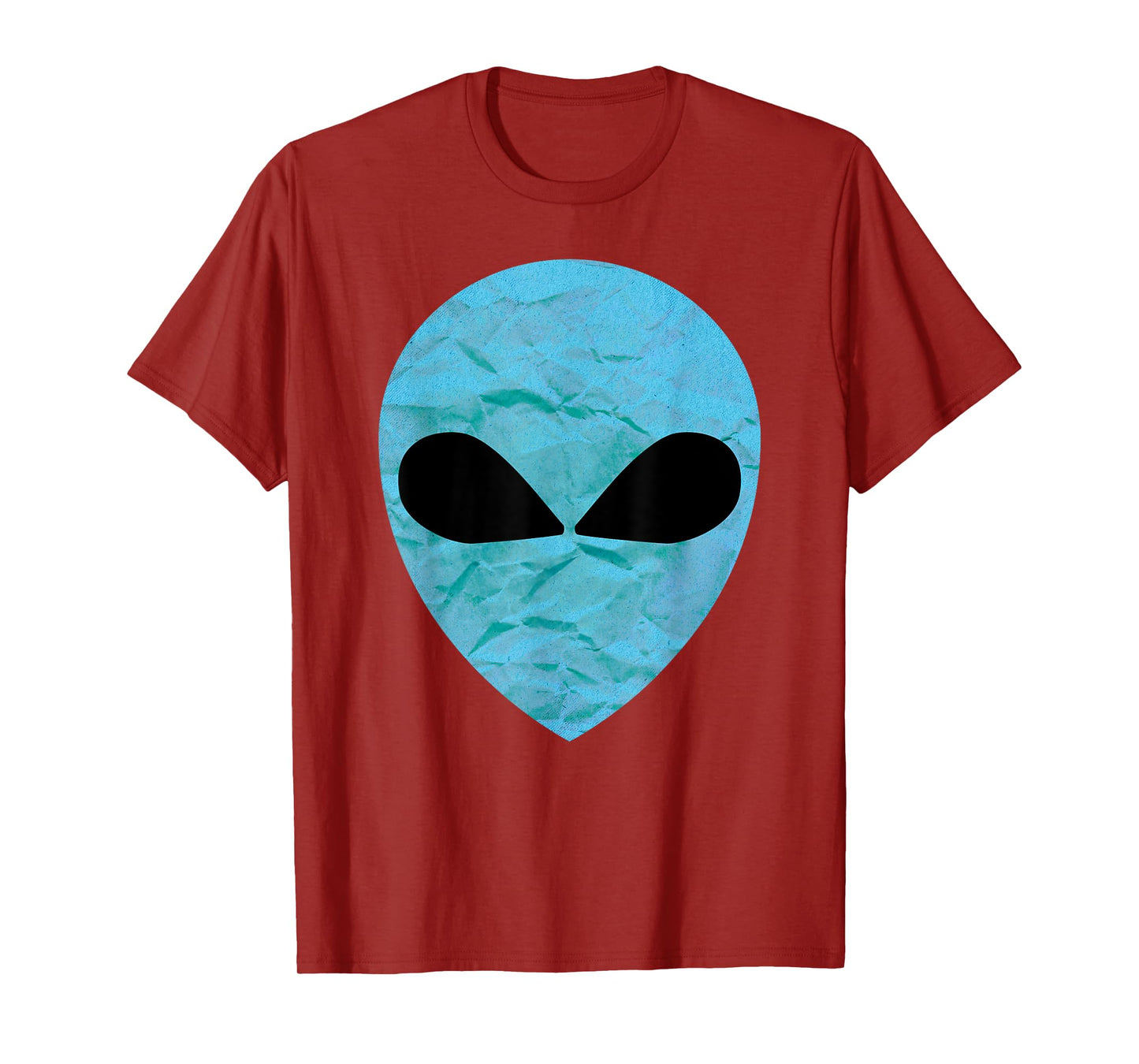 Blue Sci-Fi UFO Flying Alien Face Cosmic Extraterrestrial T-Shirt