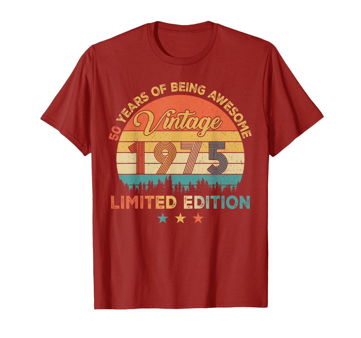 50 Year Birthday Decorations Men Gag 50yr 1975 50th Bday T-Shirt