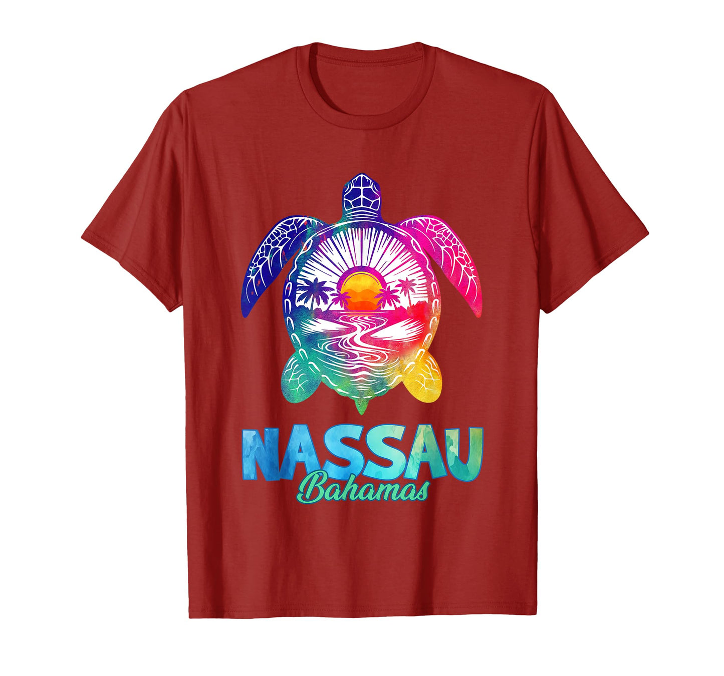Nassau Tie Dye Sea Turtle T-Shirt Bahamas Beach Vacation T-Shirt
