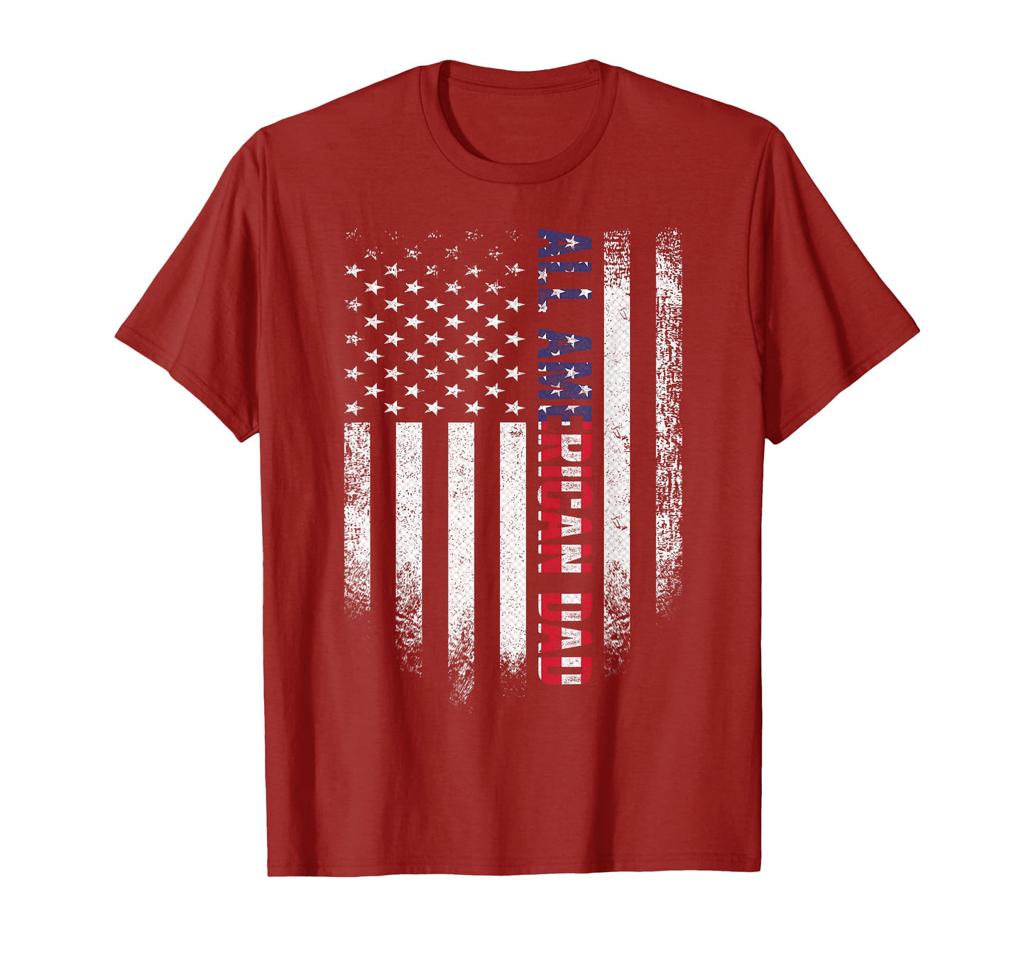 4th Of July Dad All American USA Flag Father's Day T-Shirt