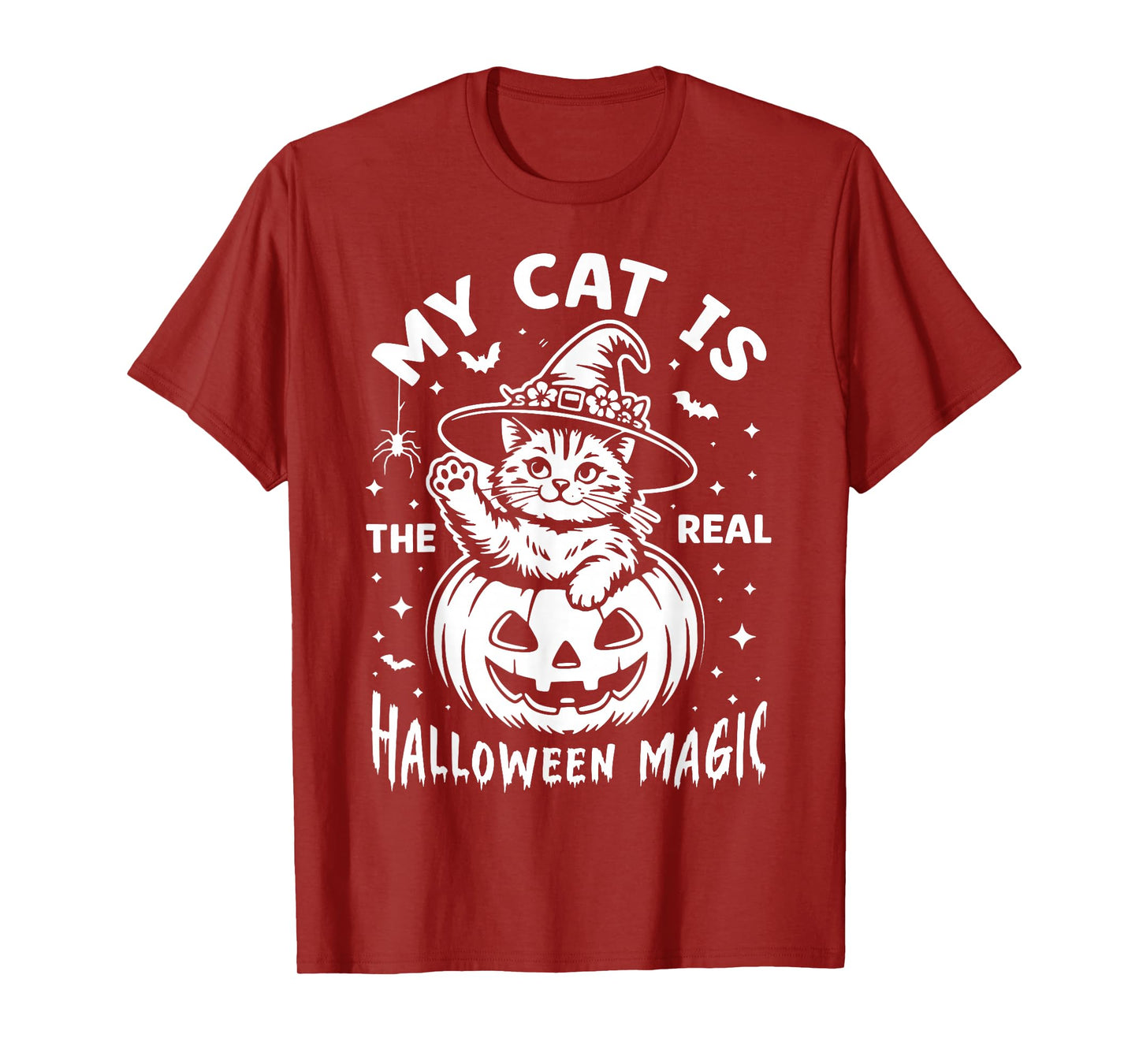 My cat is The Real Halloween Magic, Pumpkin Pet & Fur Parent T-Shirt