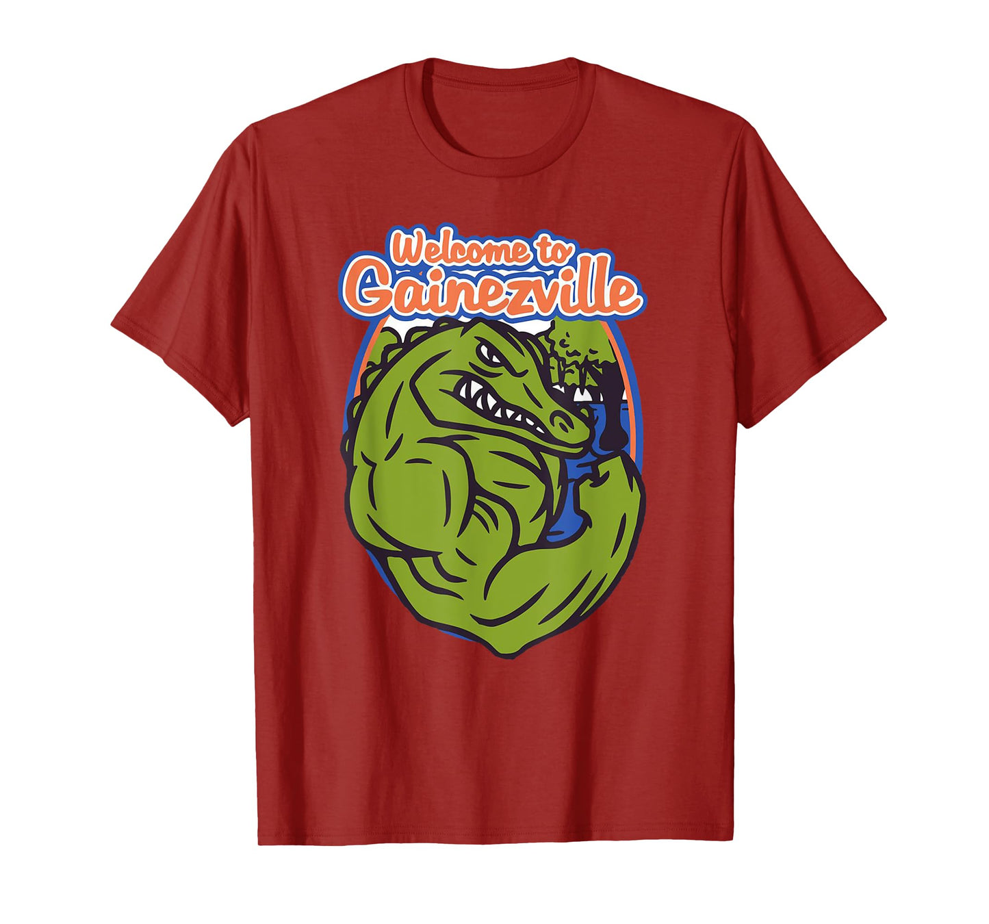Gainezville Florida Gator flexing muscle T-Shirt