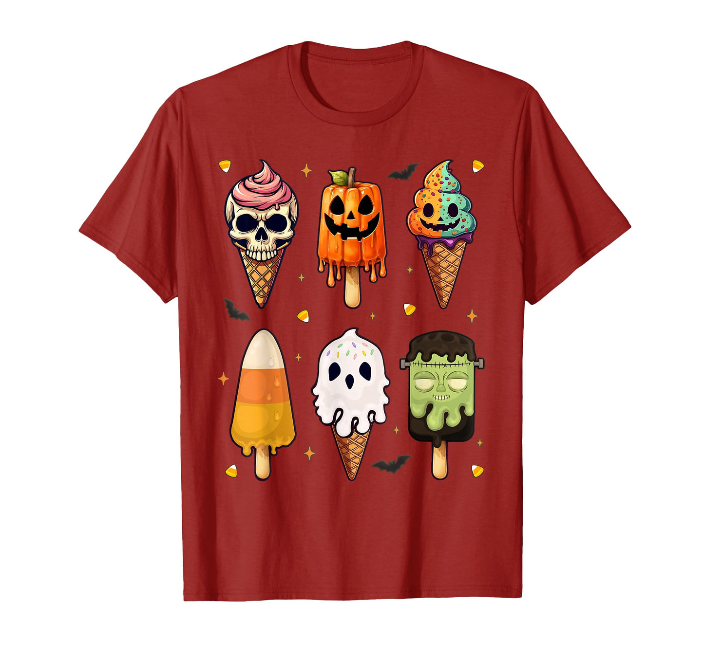 Horror Design Popsicle Halloween Ice Cream Funny T-Shirt