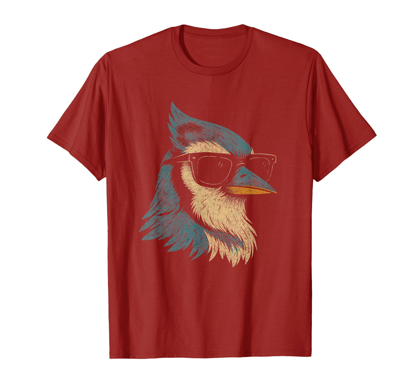 Cool Blue Jay Sunglasses Retro Vintage Birdwatching Nature T-Shirt