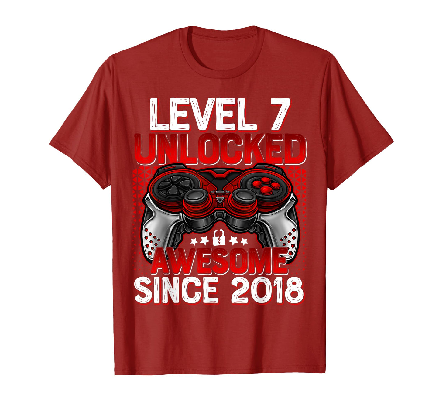 Level 7 Unlocked 7 Year Old Gifts For Boys 7th Birthday Boy T-Shirt