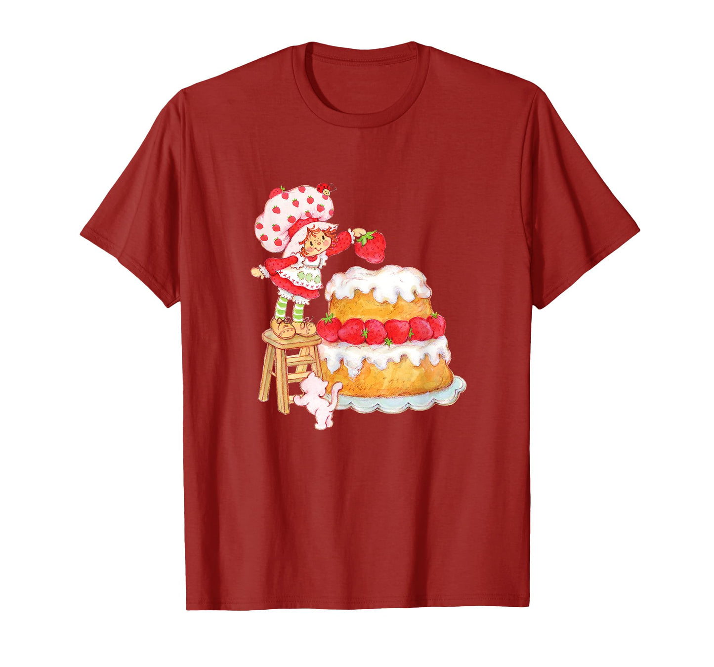 Strawberry Shortcake & Custard Baking Besties Vintage T-Shirt