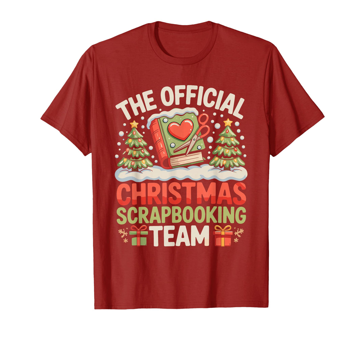 The Official Christmas Scrapbooking Team Family Holiday T-Shirt