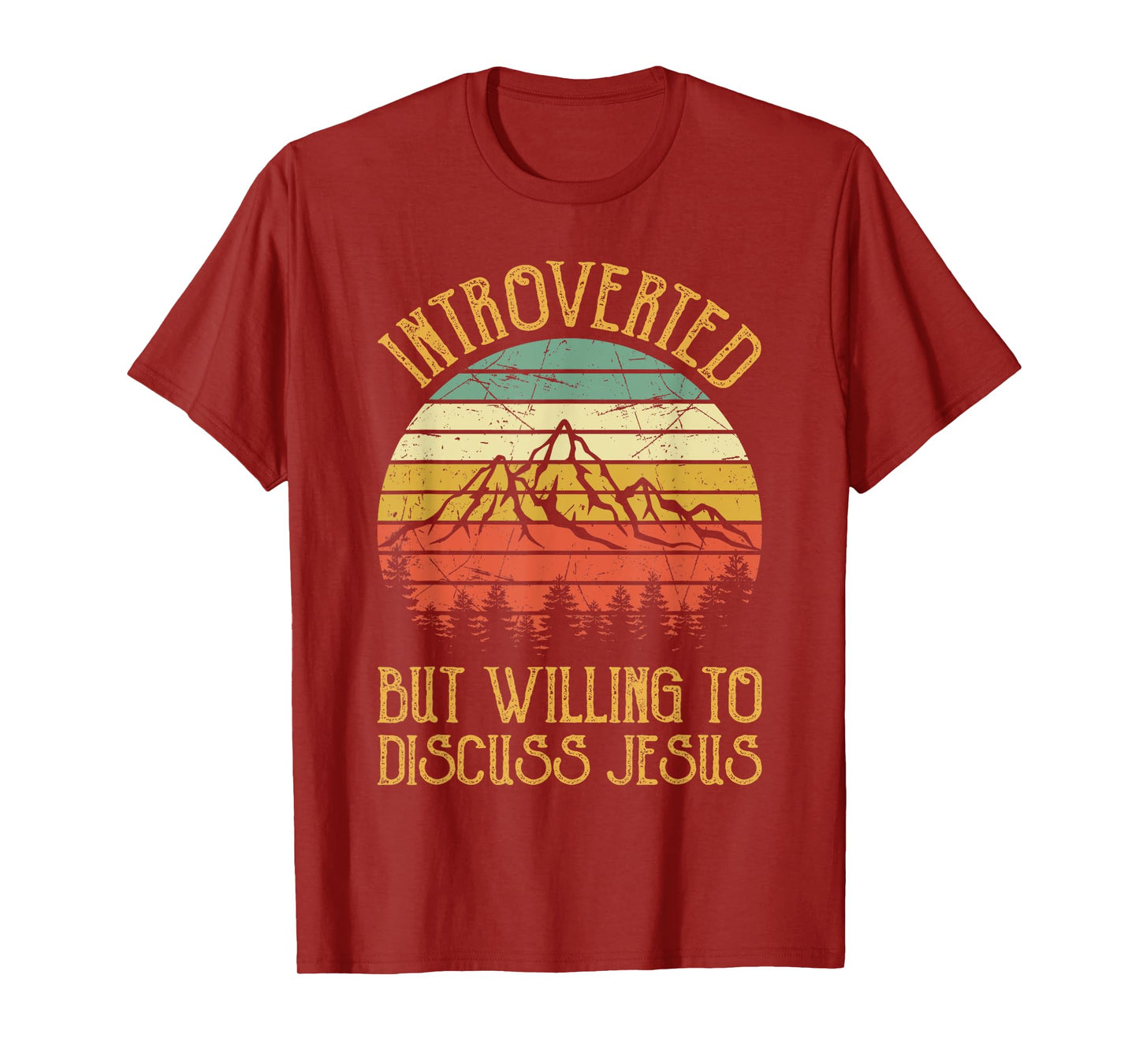 Introverted But Willing To Discuss Jesus Tshirt Christian T-Shirt